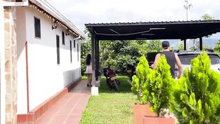 After Jogging I Bang Glamorous Hotty Whilst They Are Alone at Their Stepfather's Abode, Giant Let off in Their Butt
