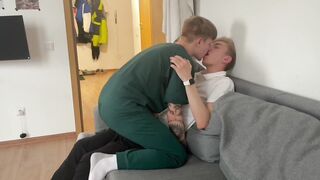 Enticed my cute ally with a large wang for a oral job and made him cum