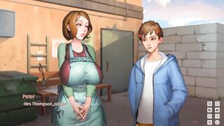 Taffy Tales: the Janitor Lady Exposes Herself on the Open in the College Campus - Movie scene twenty