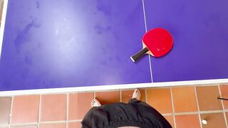 I win wager and my sister-in-law gives me her constricted snatch as a prize, I suck it more excellent than this babe plays ping pong