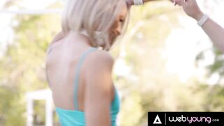 Besties Emma Hix & Skylar Snow Turn Prom Night Heartbreak Into Charming Lovemaking By The Pool