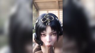 Nymphprince Ai Queen of Dick Suckers. CG-cgi Stylized