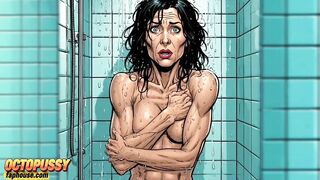 Slutty 45-year-old Mom in the Shower