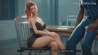 Tall Cheating Wife Would Do Everything to Save her Spouse from the Jail (CG Comics)