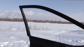 SLOPPY ORAL PLEASURE AND CUM DRINK IN THE CAR