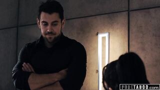 Nervous Employee Helps Ambitious Hotties Squirt