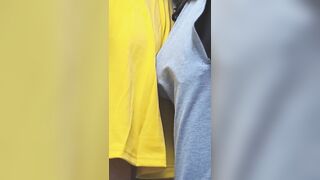Hotty Caught In Public Bus During the time that This babe Jerking off Stranger's Rod Until Cumshot