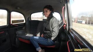 Fake Taxi in Spain with hawt brunette hair Scarlet Rebel