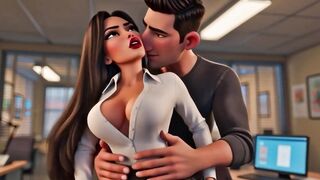 Copy Room Bitch - Lustful office beauty gets drilled in the copy room
