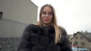 Public Agent – Sexy looking mother I'd like to fuck in Glasses has a ideal body for a hard quick pov bang