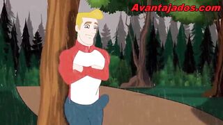 Animan Homo Porn with Well-Endowed Dude in the Park