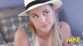 Fake Hostel - Mature woman likes the aroma of teen cunt