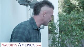 Nasty America Karma Rx gets bullied into sucking and fucki