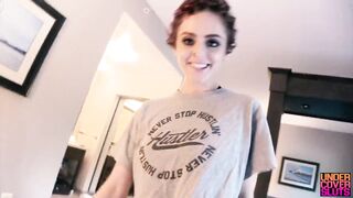 Breasty Tiny Camera Operator Does Porn