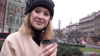 GERMAN SCOUT - SLENDER COLLEGE CUTIE TRICKED TO SCREW AT PICKUP