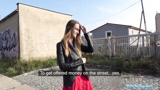 Public Agent That babe's pantyless and gets banged hard