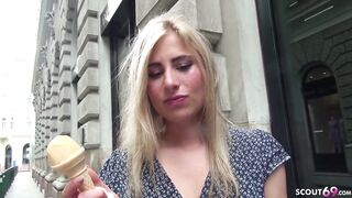 GERMAN SCOUT - Blond Teen Linday Tempt to Screw at Casting