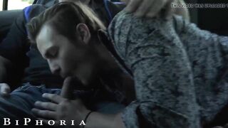BiPhoria - Hawt Uber Driver Joins Lewd Homo Pair