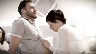 Pure Taboo Home Care Nurse Olive Glass Seduces Faithful Boss Whilst His Disabled Wife Is Nearby