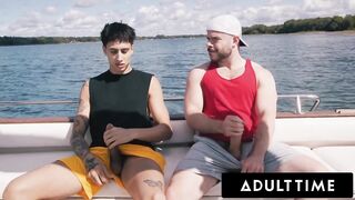 ADULT TIME - Str8 Buddies Marcus McNeil & Gal Elias Turn Disappointing Boat Day Into Hard Bang