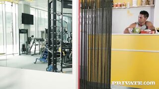 INTIMATE Blond Sarah Kay Gets Fucked into ass in the GYM...