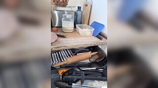 Squirting, Humiliation, and Kitchentool Insertion - a Hotwife/mother i'd like to fuck Gets Drilled Hard in Her Kitchen and on the Dining Table