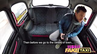 Female Fake Taxi Sexy screw and facial finish
