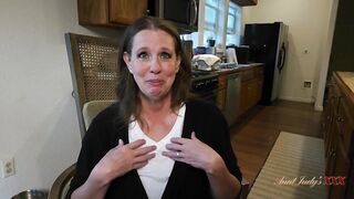 AuntJudysXXX - Breasty Aged Amateur Autumn Sucks Off the Delivery Stud