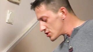 Youthful large knob drills into granny's booty and this babe screams