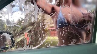 Glamorous Car Wash Gal Gets Drilled by One of Her Clients!