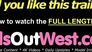 Gals Out West - Breasty shaggy ladies lick every other