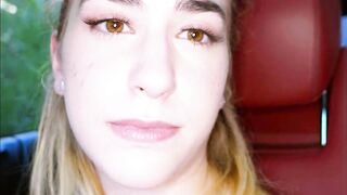 nineteen-year old resigned Lexi Grey drinks urinate in the woods