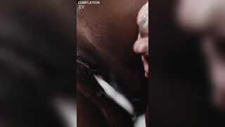 Black Stomach Inflation - Biggest Cumflation Sex