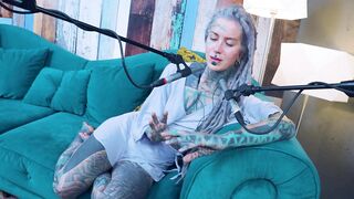 I talk about Z - zeal - ASMR podcast SFW talking rock slim beauty dreadlocks tattoo model inked angel