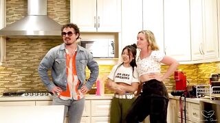 Marvelous Lesbian Charlie Forde And Lulu Chu Banged By Time Traveller Dude