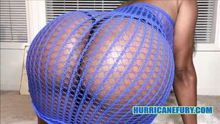 SHAGGY VAGINA SQUIRT ANAL & double penetration IN FISHNET