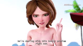 Breasty Aunt Cass Play with a Little Shlong on the Beach (Neverseen Full CG Gameplay) Ultra Quality