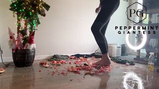 Fruit Crush Aftermath: Cleaning up the Soaked Floor Mess