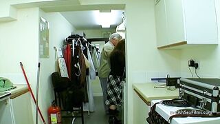 Real British teen is nervous at casting