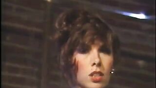 Hot brunette hair gets soaked cunt rammed with large dong from behind