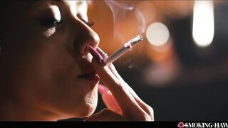 Veronica Leal Smokin' Fetish - Hawt Slender Hottie Smokes Cigarette and Strokes Weenie