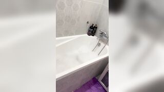 Stepmom Takes a Washroom in Nylons and Hot Underware, Moist Large Booty