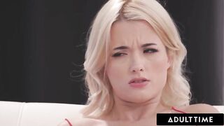 ADULT TIME - Blond mother I'd like to fuck Adira Allure Helps Small stepbae Nicole Nichols Explore Huge Ramrod