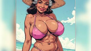 Gorgeous Beach Honeys Comic Art