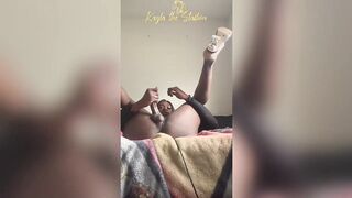 Kayla The Stud-horse Tall BBC T-girl strokes her biggest that babe-meat