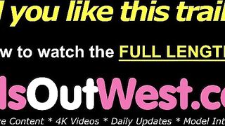 Angels Out West - Curvy curly ladies with large bazookas lick every other