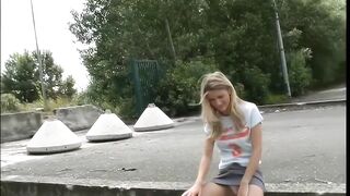 eighteen Year Blond Cutie 1st Porn Casting
