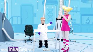 INKA SEX - Dexxxter fills his stepsister De with milk for being wicked.