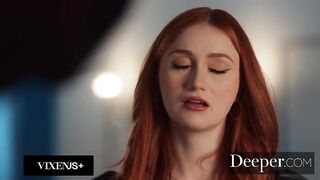 Deeper. Hawt Redhead Scarlet Skies Gets A Coarse Screw From The Dude Next Door, This babe Squirts All Over