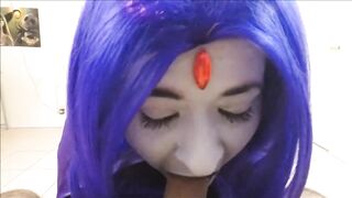 Raven Sucks on a Moist Shlong